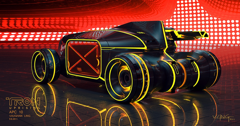 Illustration for article titled Tron: Uprising Vehicle Designs